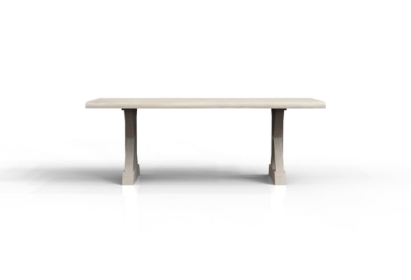 Malcolm Acacia 84" Live Edge Dining Table - New White Wash - Image 4